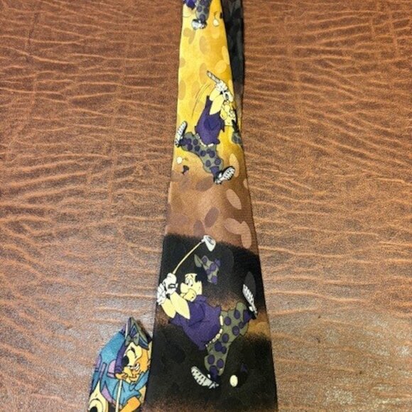 VTG Golf & Country Club 100% Silk Tie Fred Flintdtone/George Jetson/Yogi/BooBoo - Picture 7 of 7